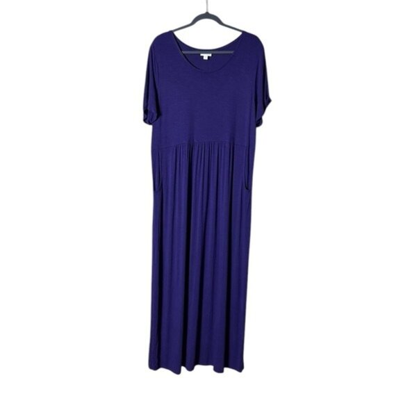 J. Jill Purple Maxi Dress - Picture 1 of 9